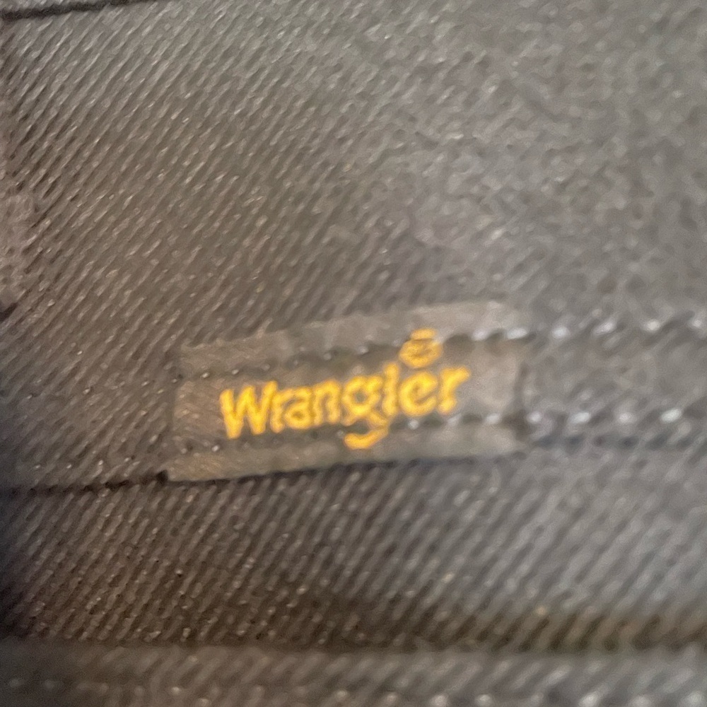 WRANGLER Straight Leg Polyester Trousers 82BK, Men’s W38 L29, Black - Picture 5 of 6